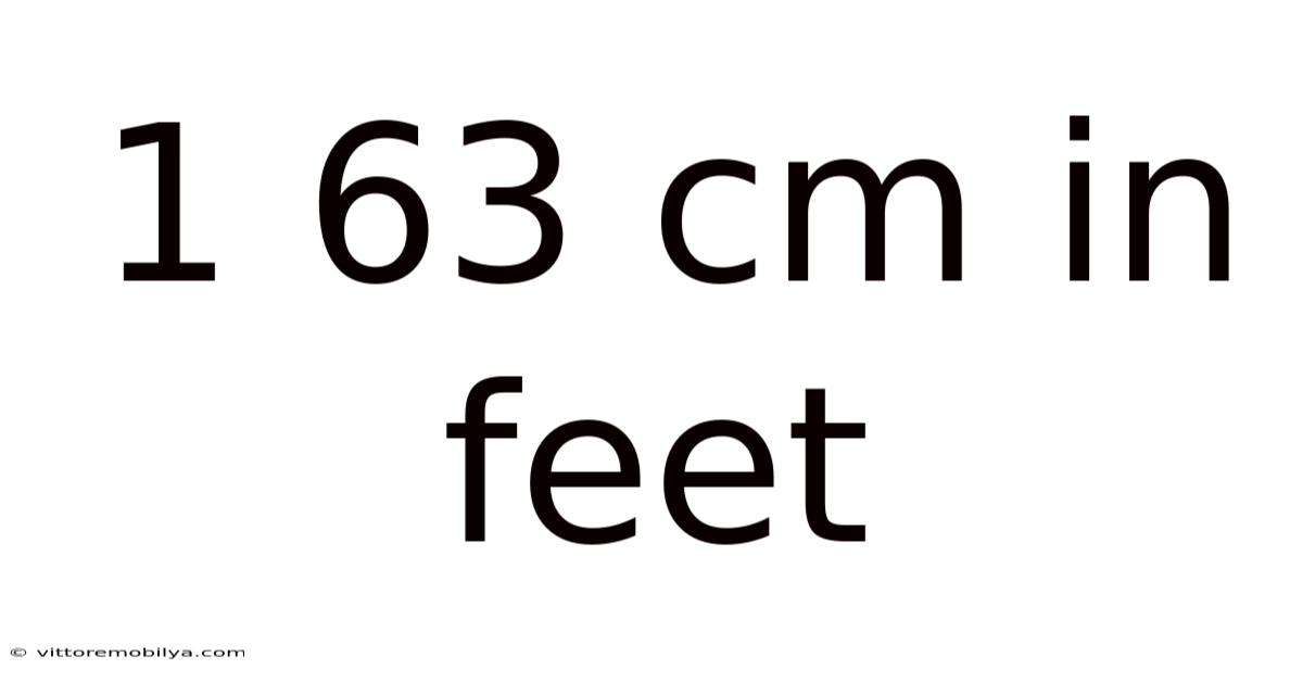 1 63 Cm In Feet