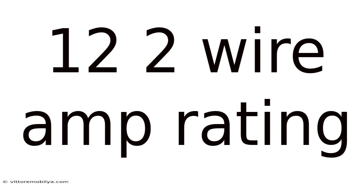 12 2 Wire Amp Rating