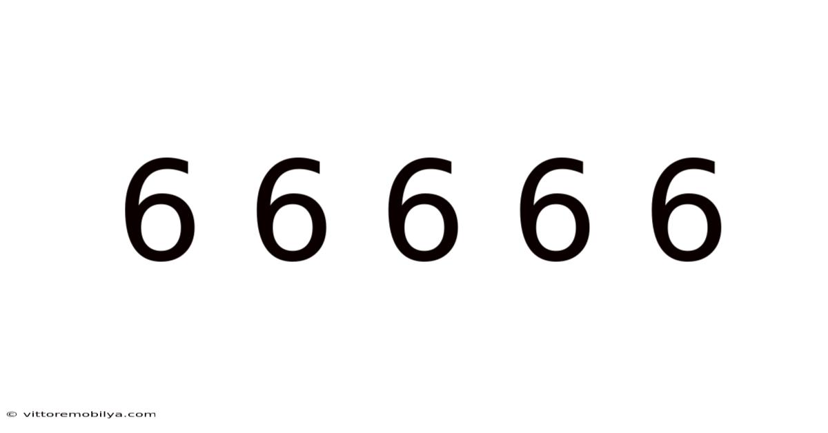 6 6 6 6 6