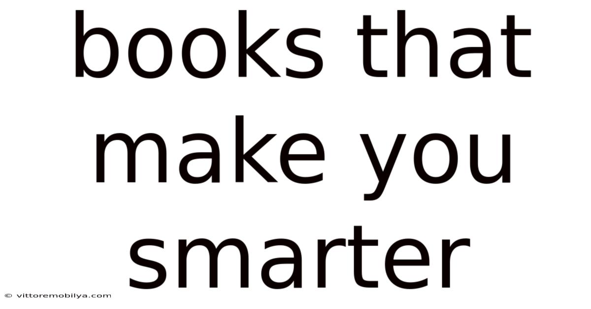 Books That Make You Smarter