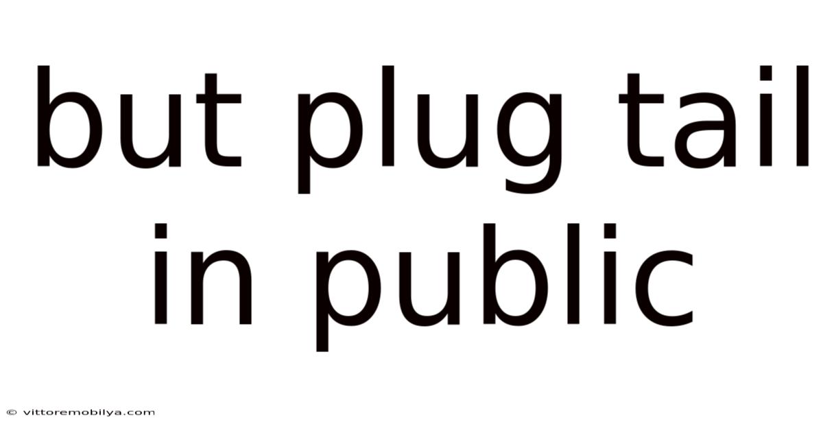 But Plug Tail In Public