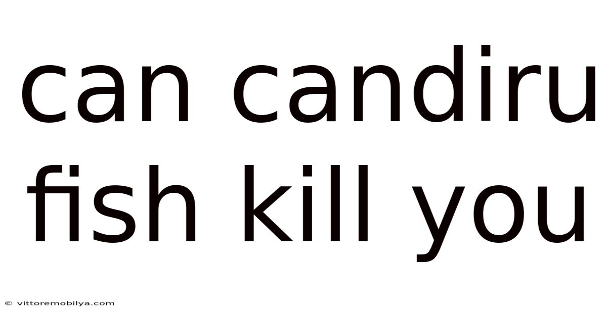 Can Candiru Fish Kill You