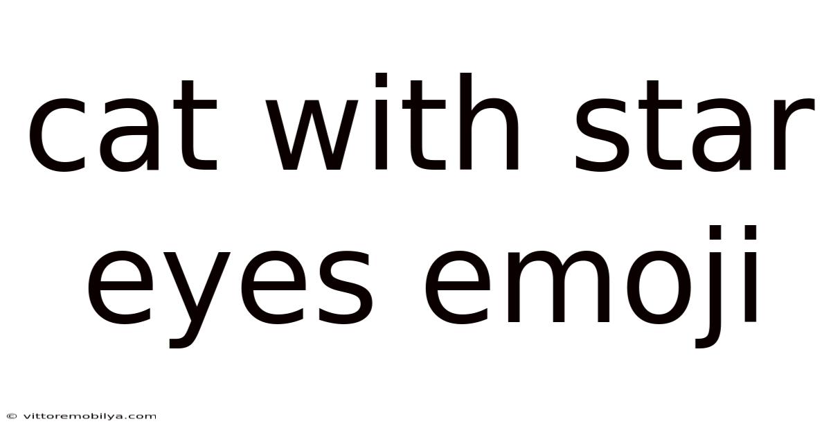 Cat With Star Eyes Emoji