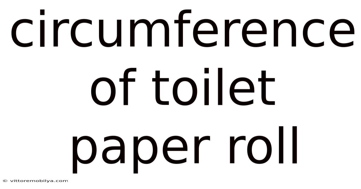 Circumference Of Toilet Paper Roll