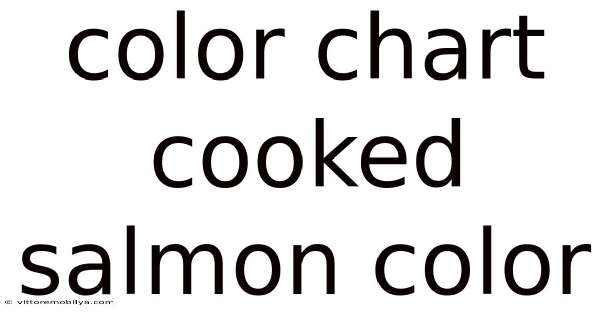 Color Chart Cooked Salmon Color