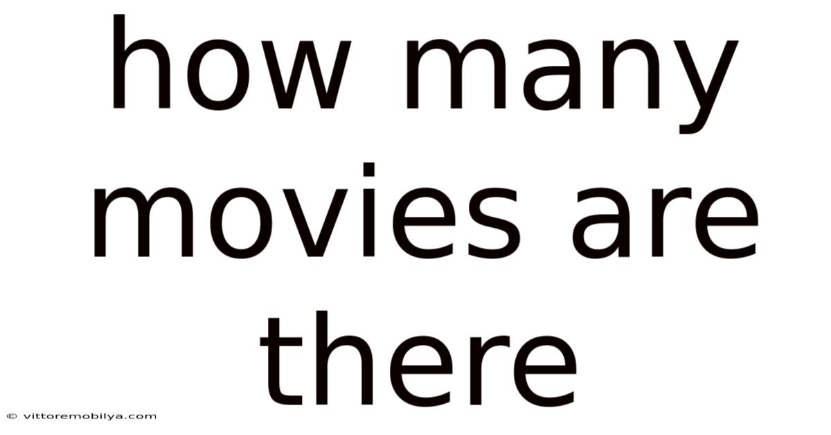How Many Movies Are There
