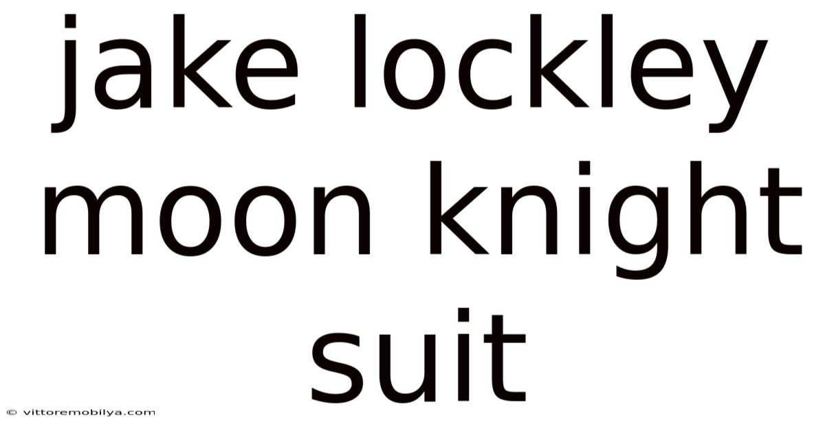 Jake Lockley Moon Knight Suit