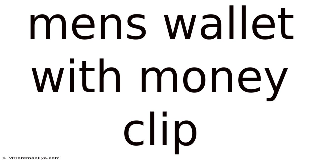 Mens Wallet With Money Clip