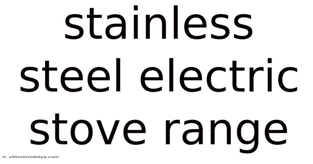Stainless Steel Electric Stove Range