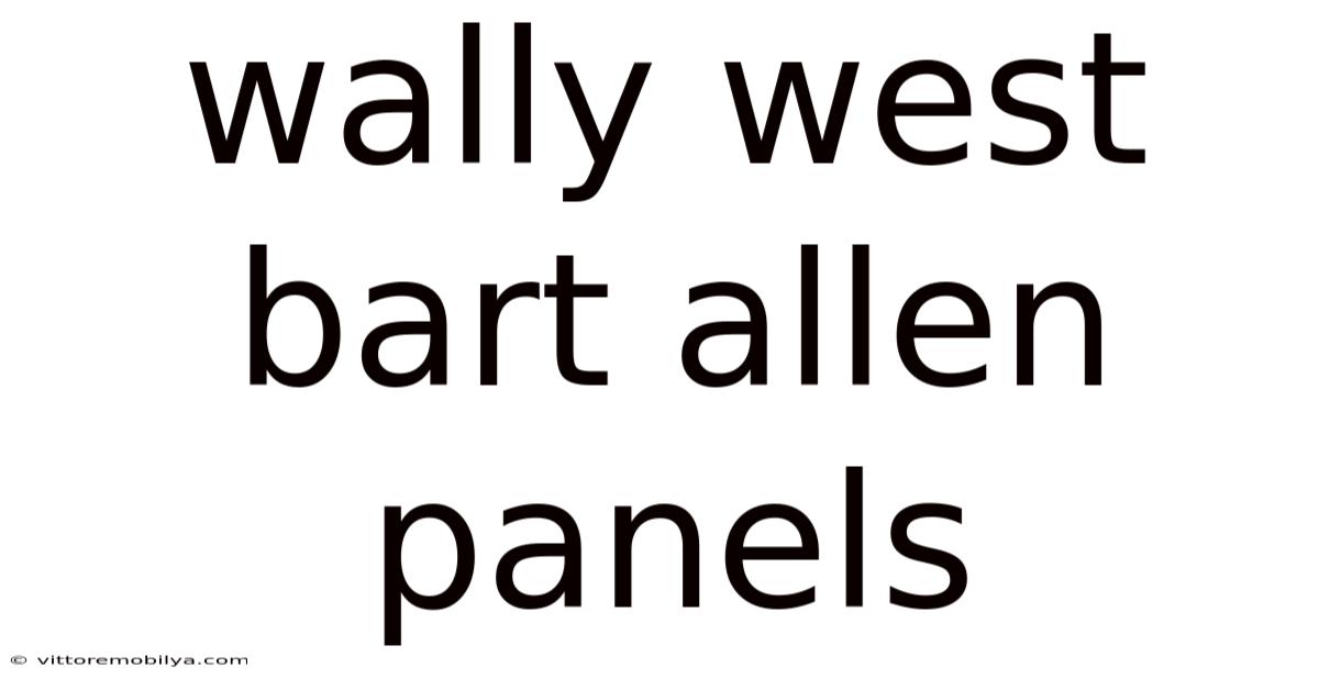 Wally West Bart Allen Panels