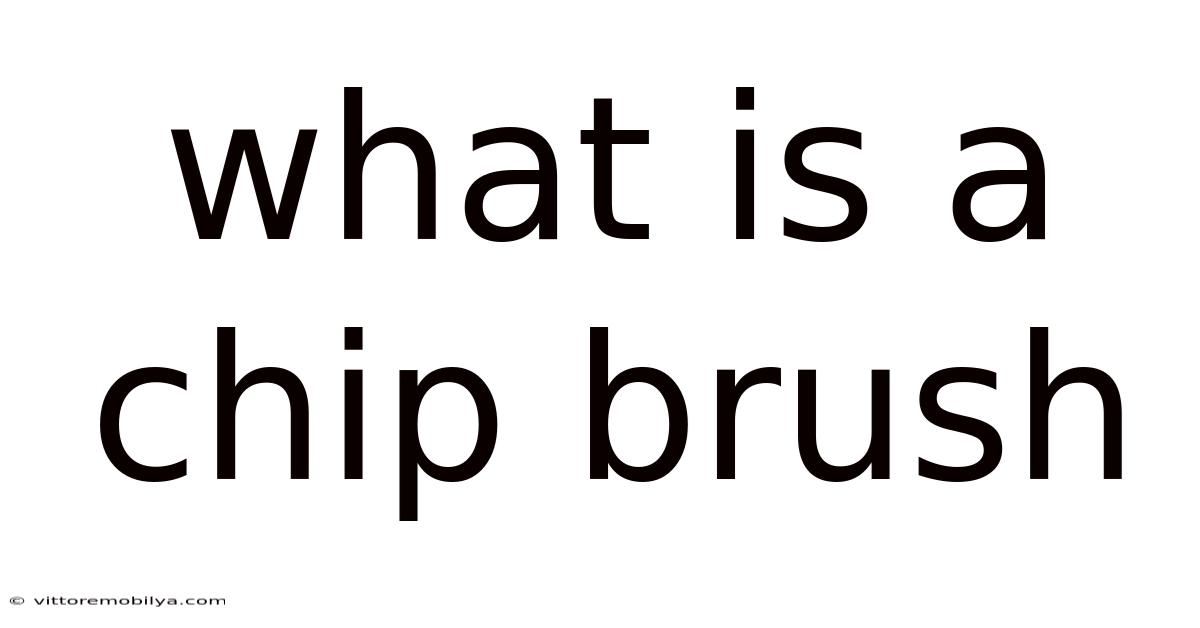 What Is A Chip Brush